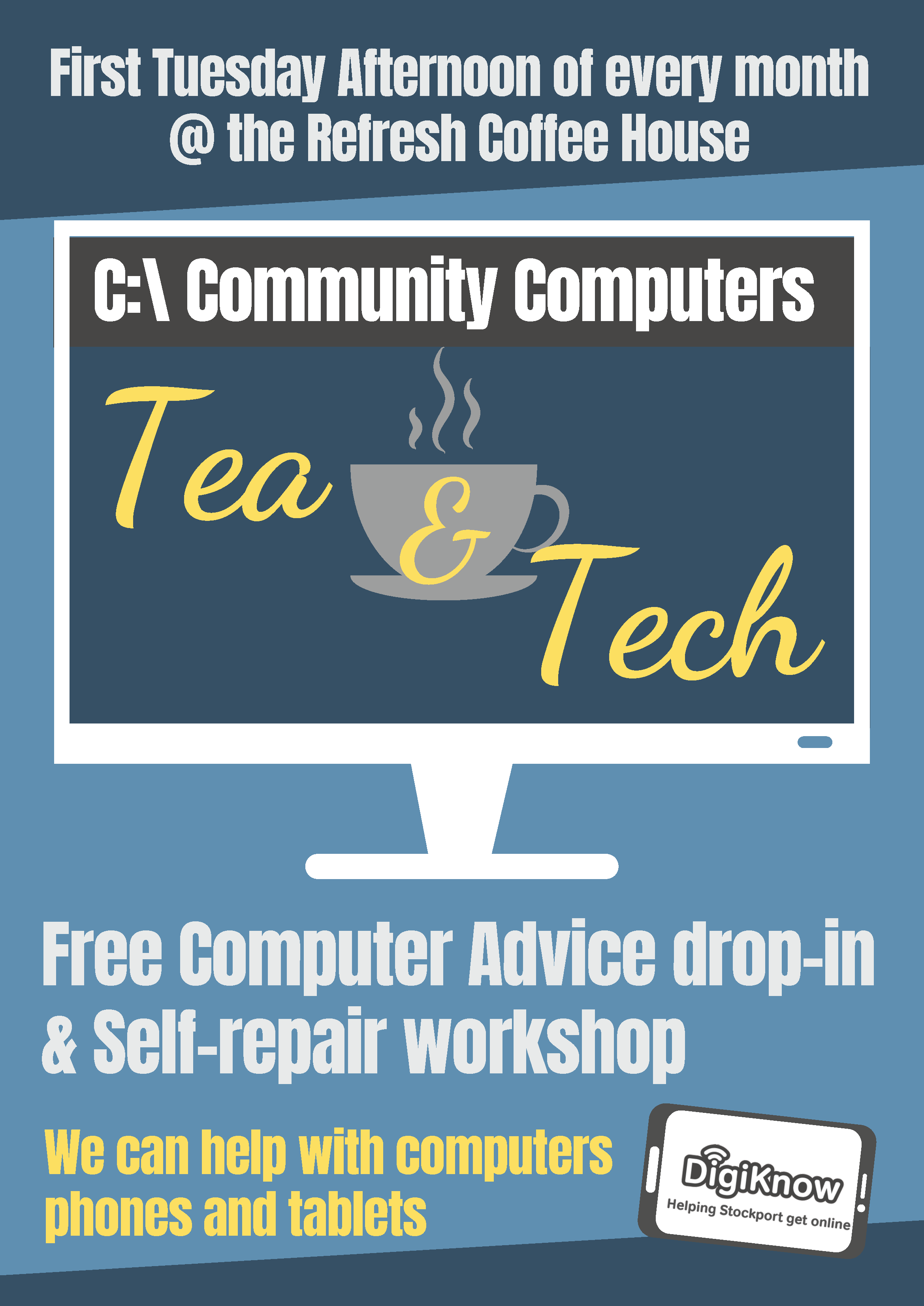 C Community Computers (002) Tea and Tech poster