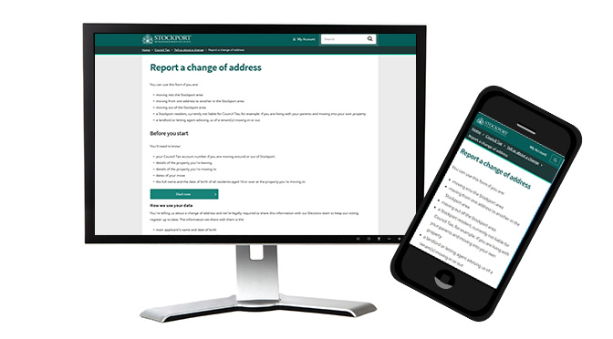 Reporting a change of address has become miles easier