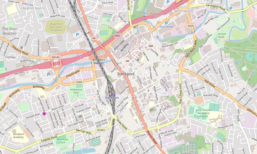 Stockport map