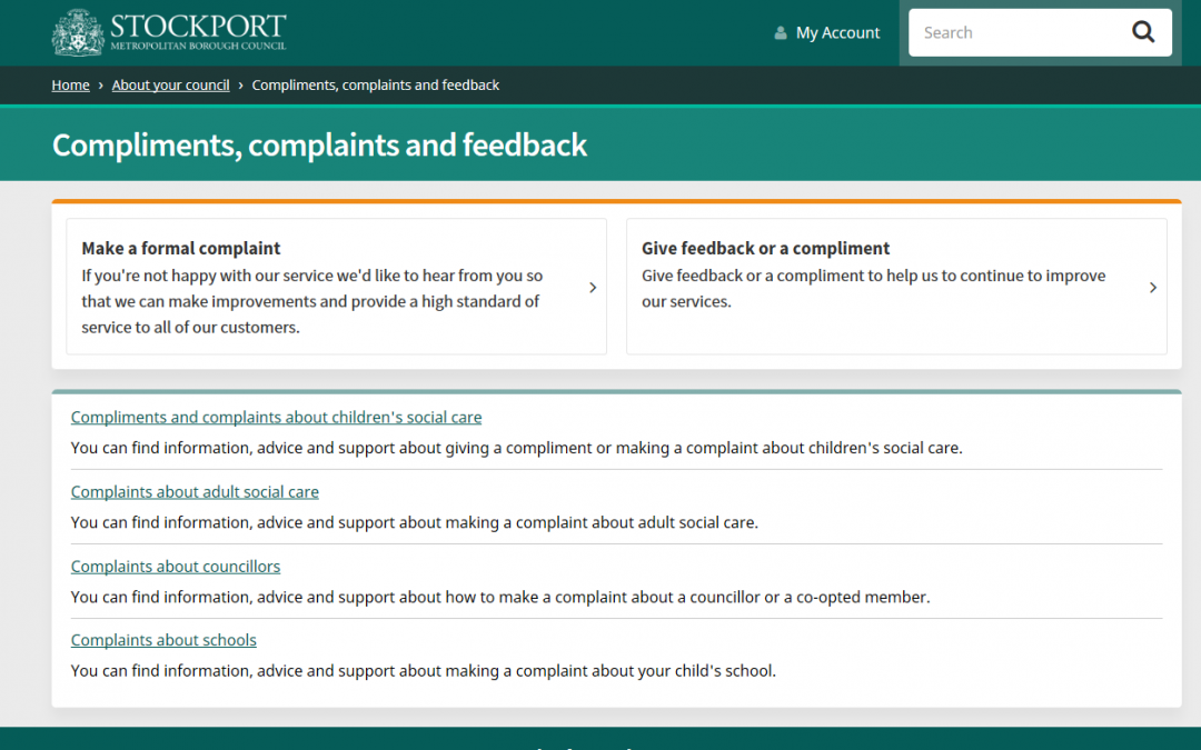 Redesign of the corporate complaints process