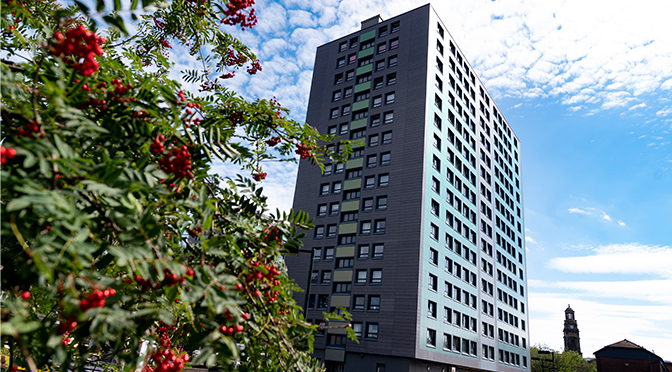 Social housing tower block