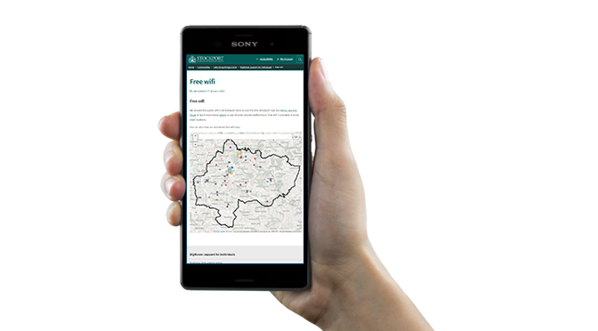 Mapping free wifi in Stockport